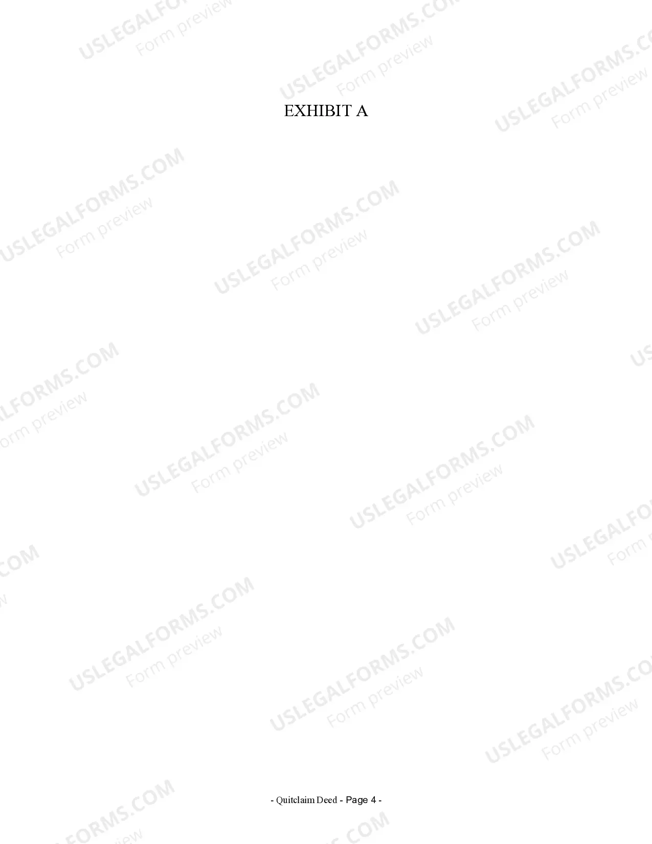 Preview Quitclaim Deed from Corporation to LLC