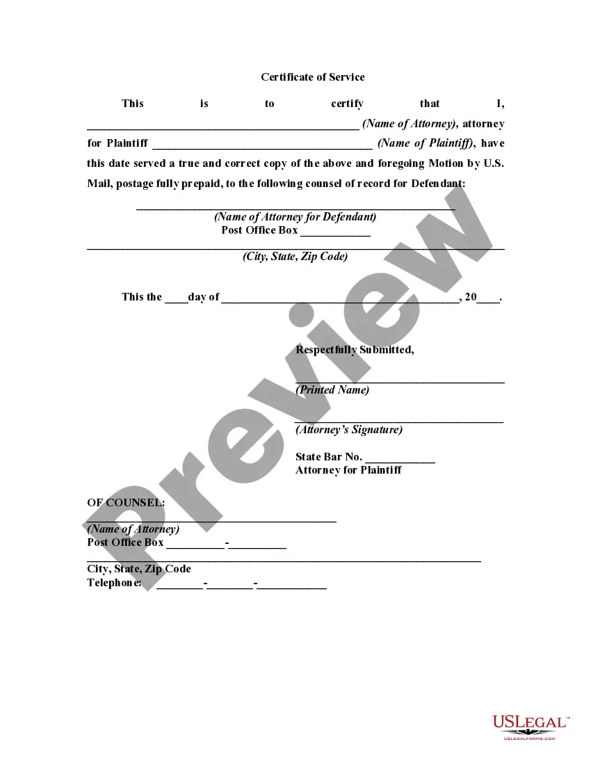 Preview Motion for Blood Tests in Order to Help Determine Paternity - Court Ordered