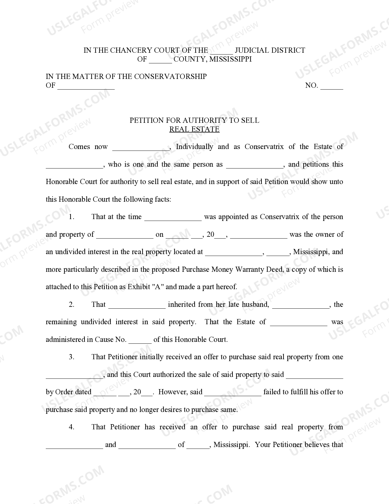 Petition Real Estate Without License US Legal Forms