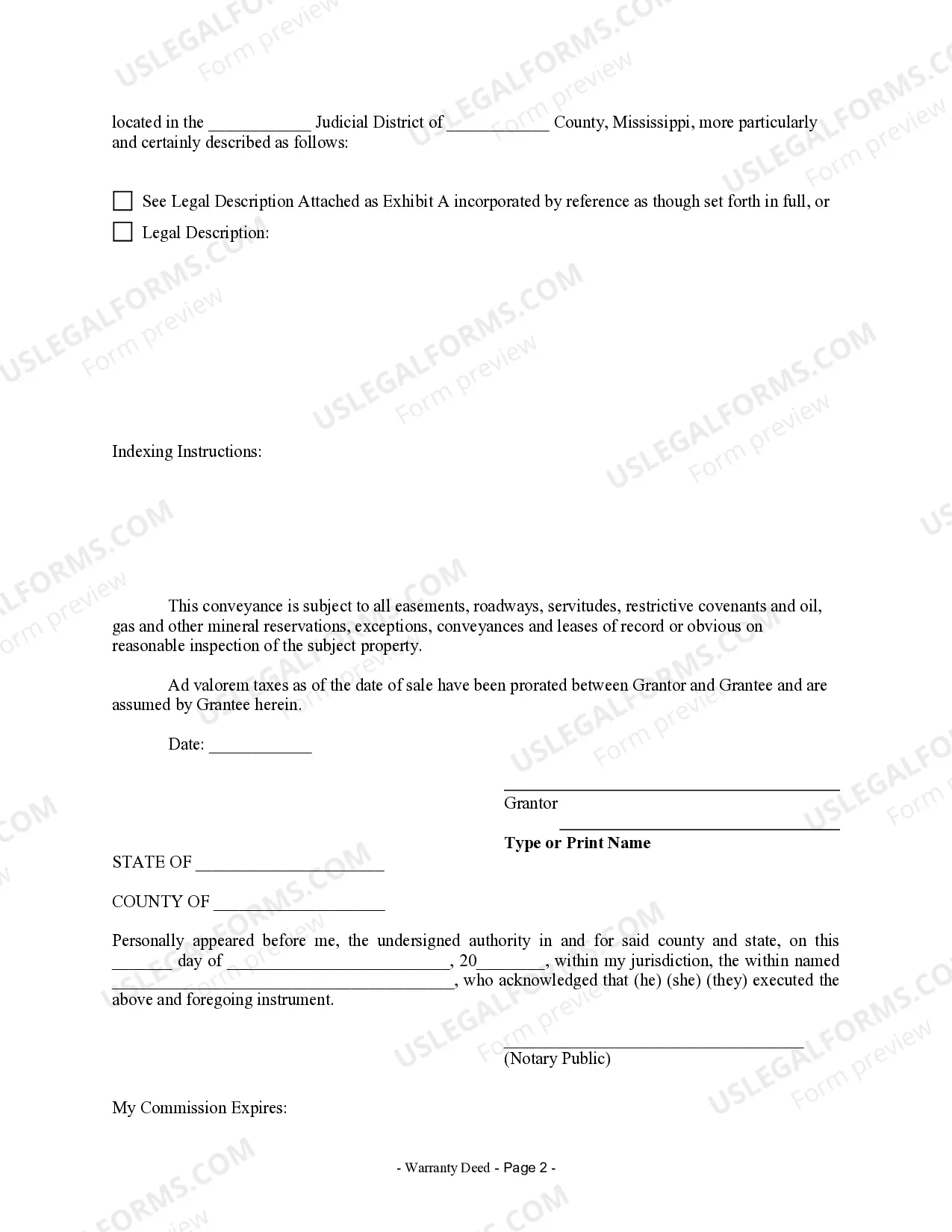 Preview Warranty Deed from Individual to a Trust