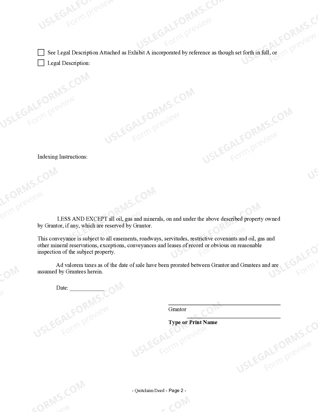 Preview Quitclaim Deed from Husband to Himself and Wife