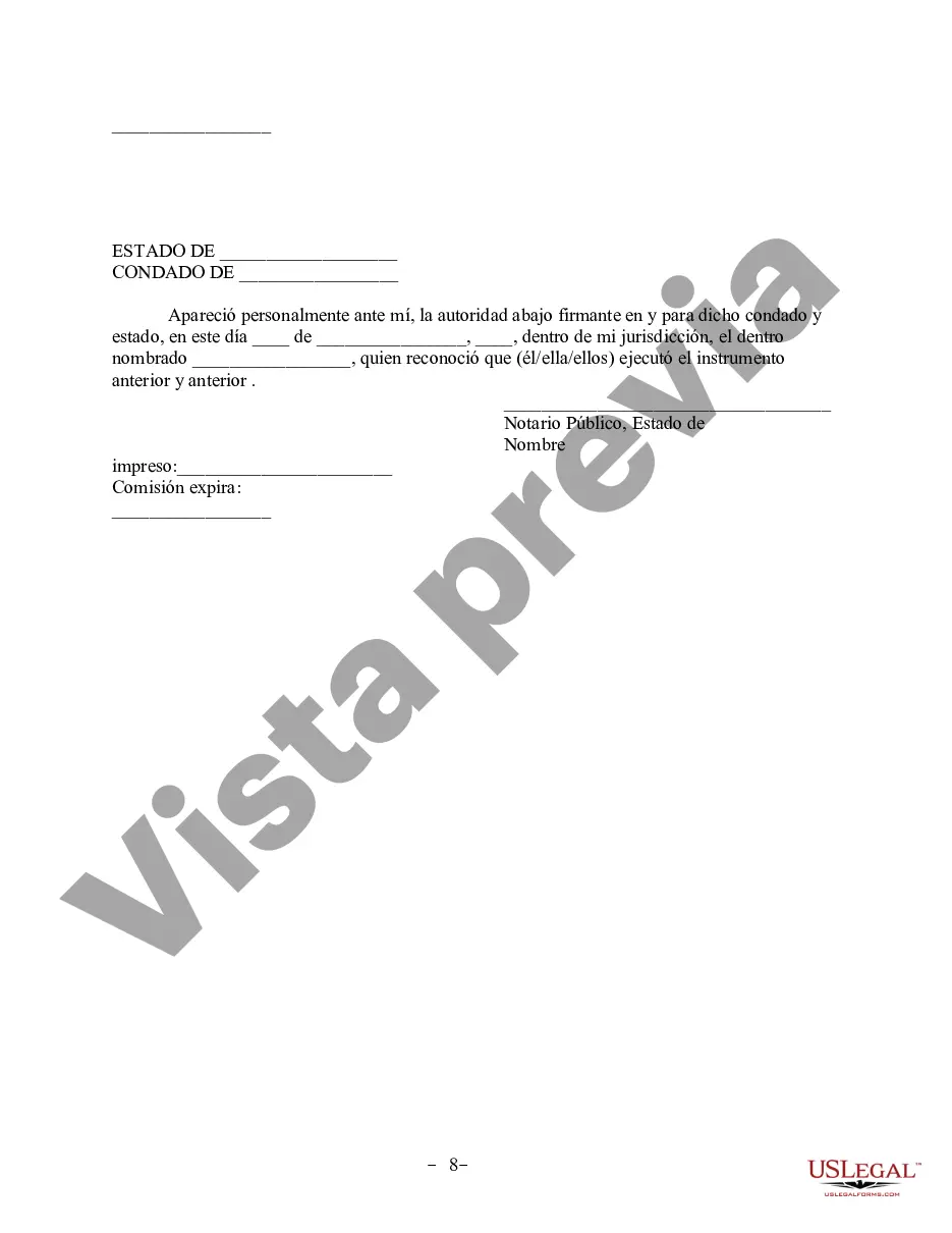 Preview Acuerdo de propiedad posnupcial - Mississippi