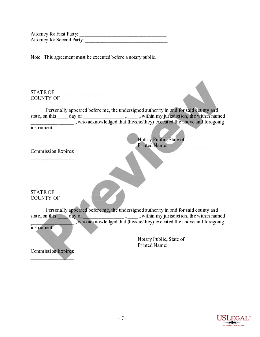 Preview Postnuptial Property Agreement