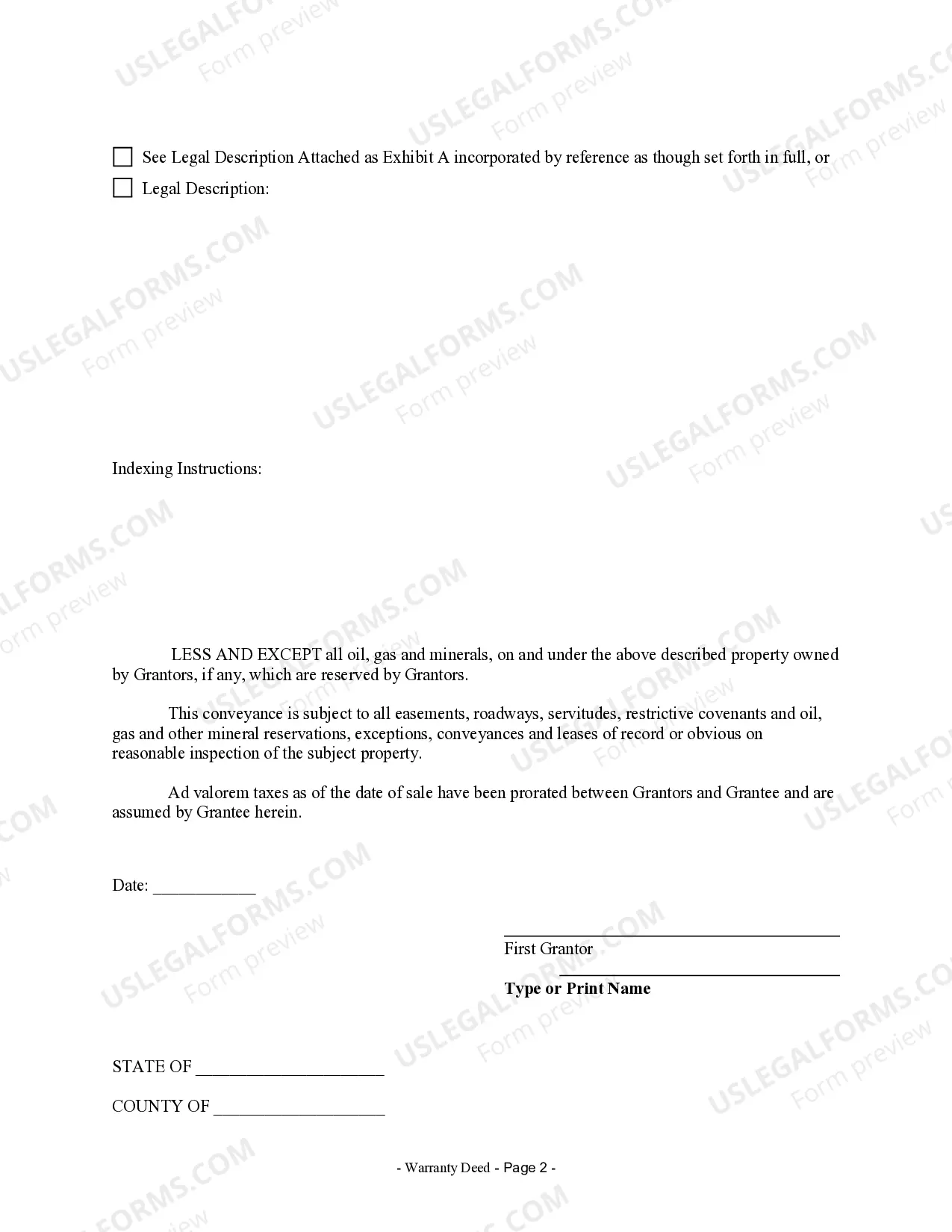 Preview Warranty Deed from Husband and Wife to an Individual