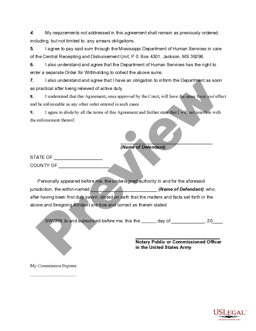 Preview Temporary Stipulated Agreement to Modify Support Obligation