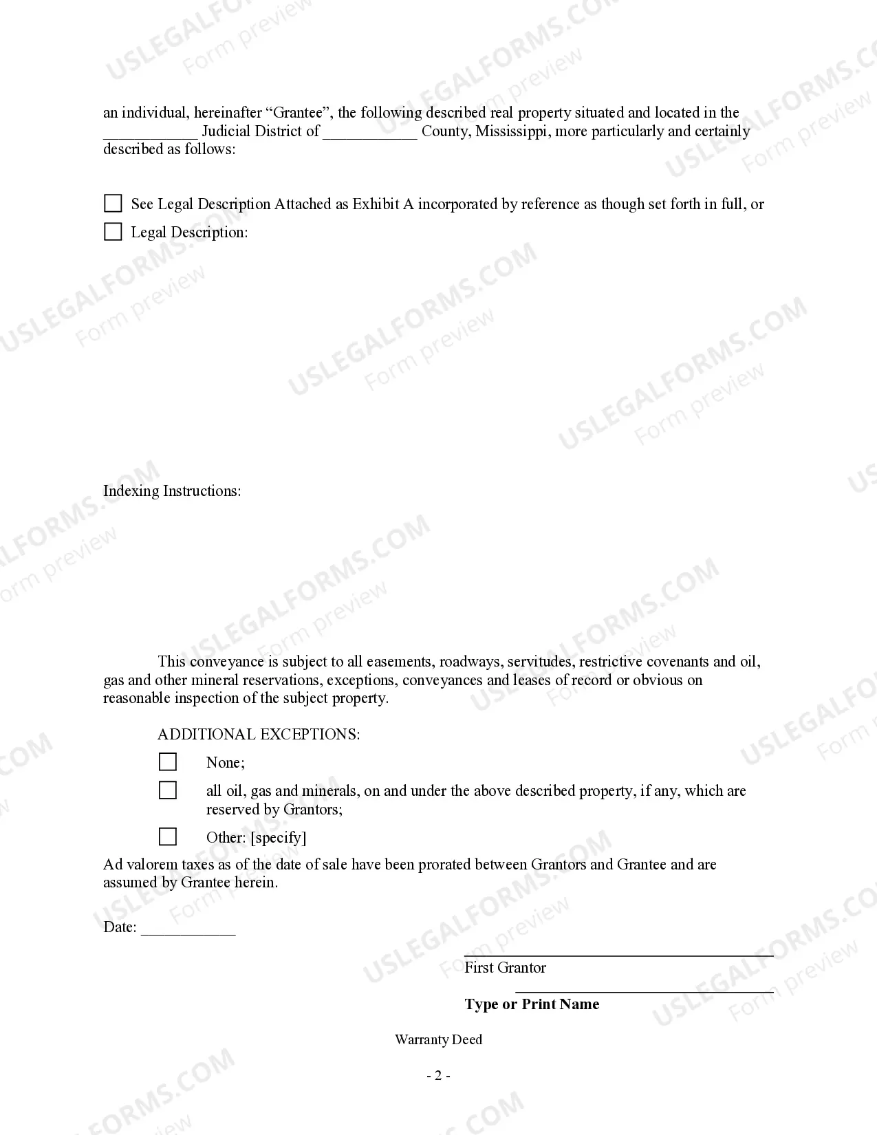 Preview Warranty Deed - Two Individuals to One Individual