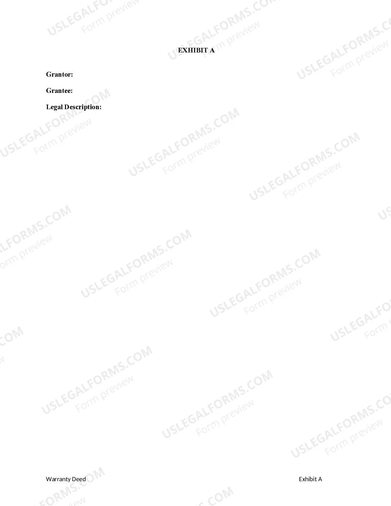 Preview Warranty Deed from Individual to Individual with Retained Life Estate