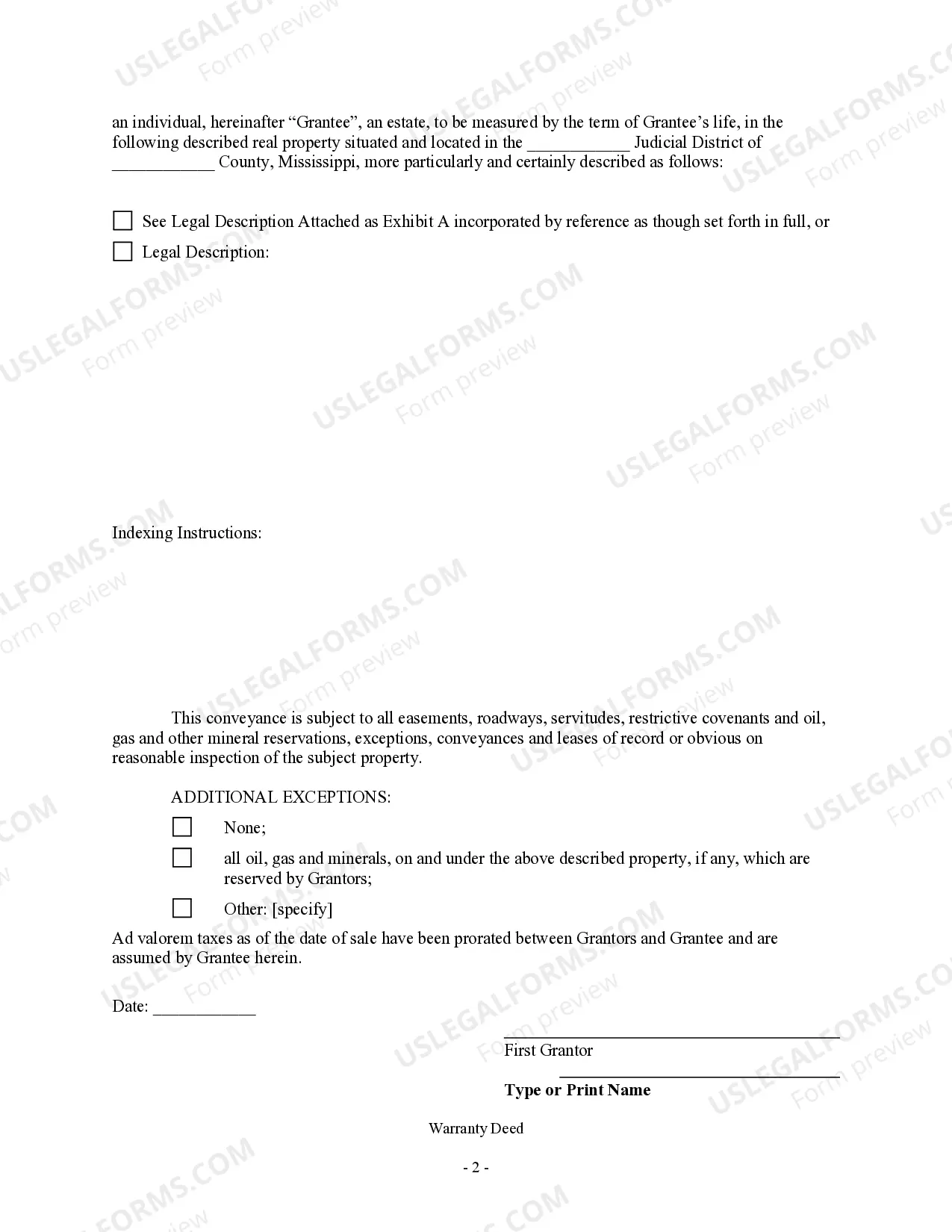 Preview Quitclaim Deed - Life Estate - Two Grantors to One Grantee