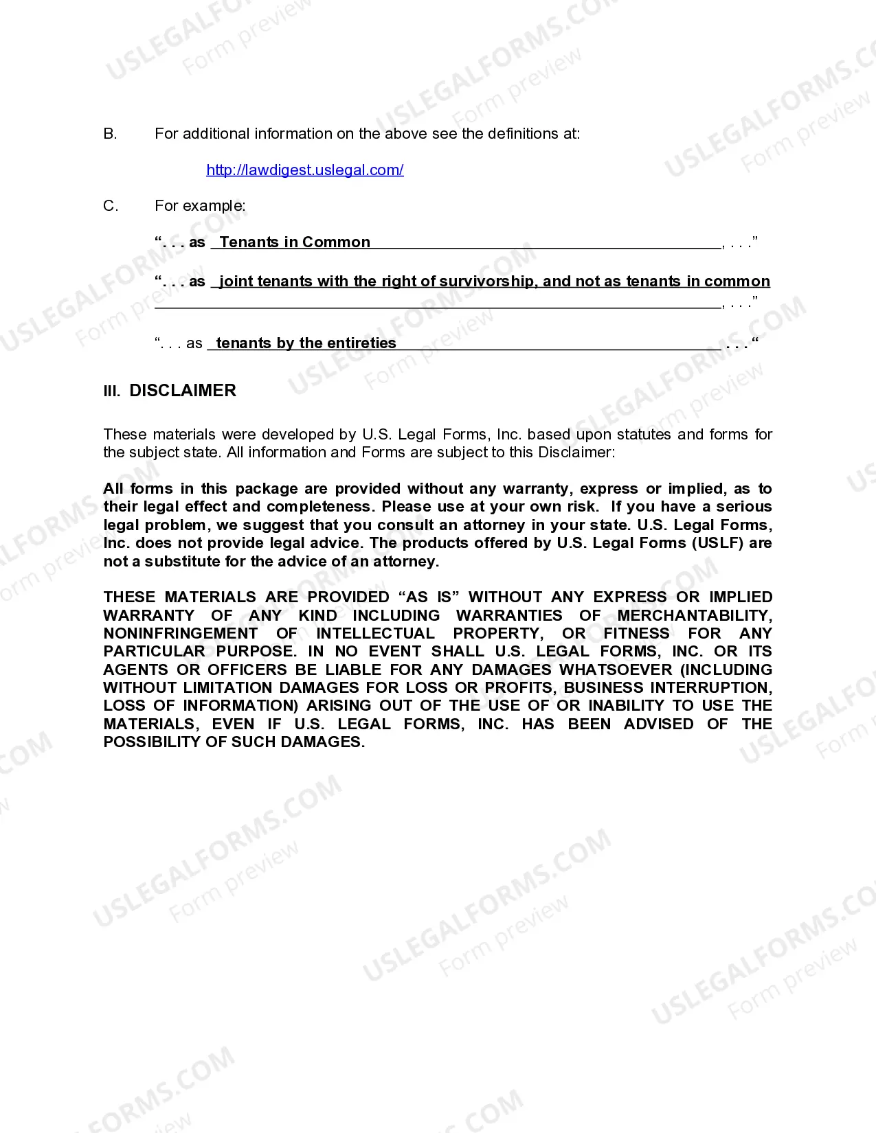 Preview Warranty Deed from Husband and Wife to Two Individuals