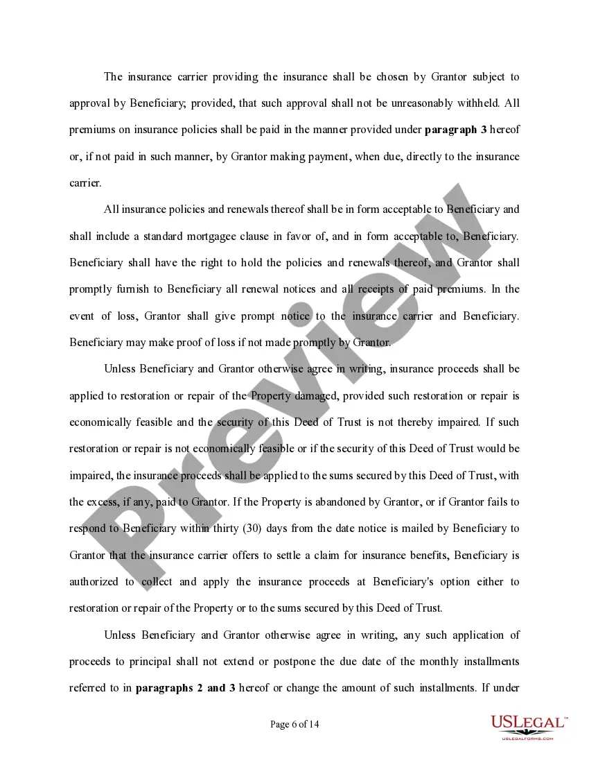 Preview Purchase Money Deed of Trust