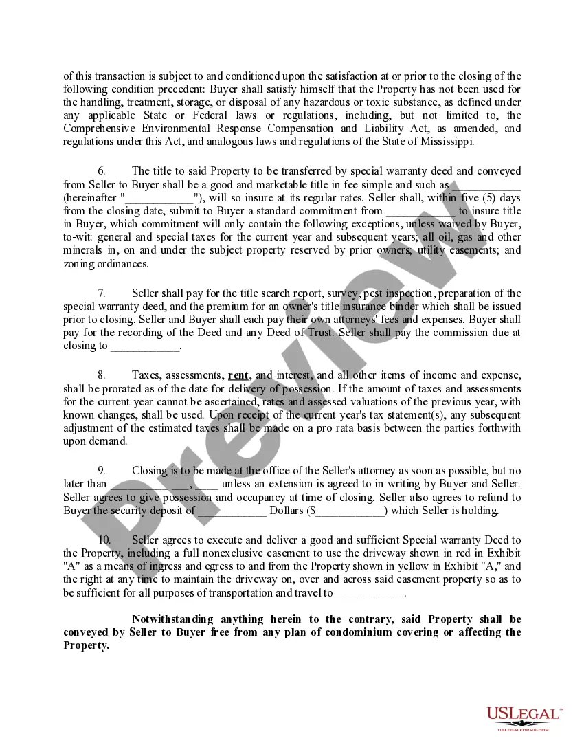 Preview Contract for transfer of real property from Bank to individual