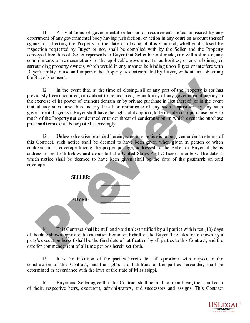 Preview Contract for transfer of real property from Bank to individual