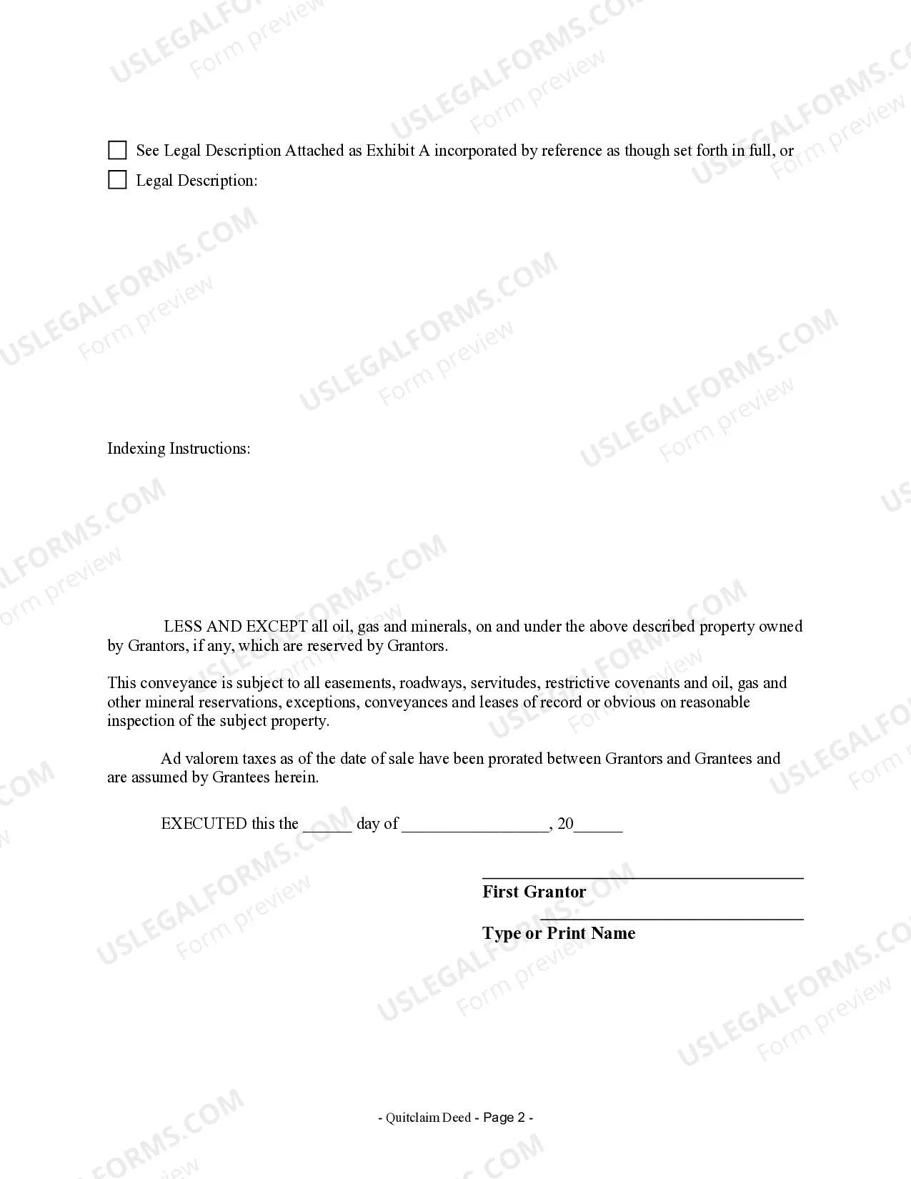 Preview Quitclaim Deed by Two Individuals to Husband and Wife