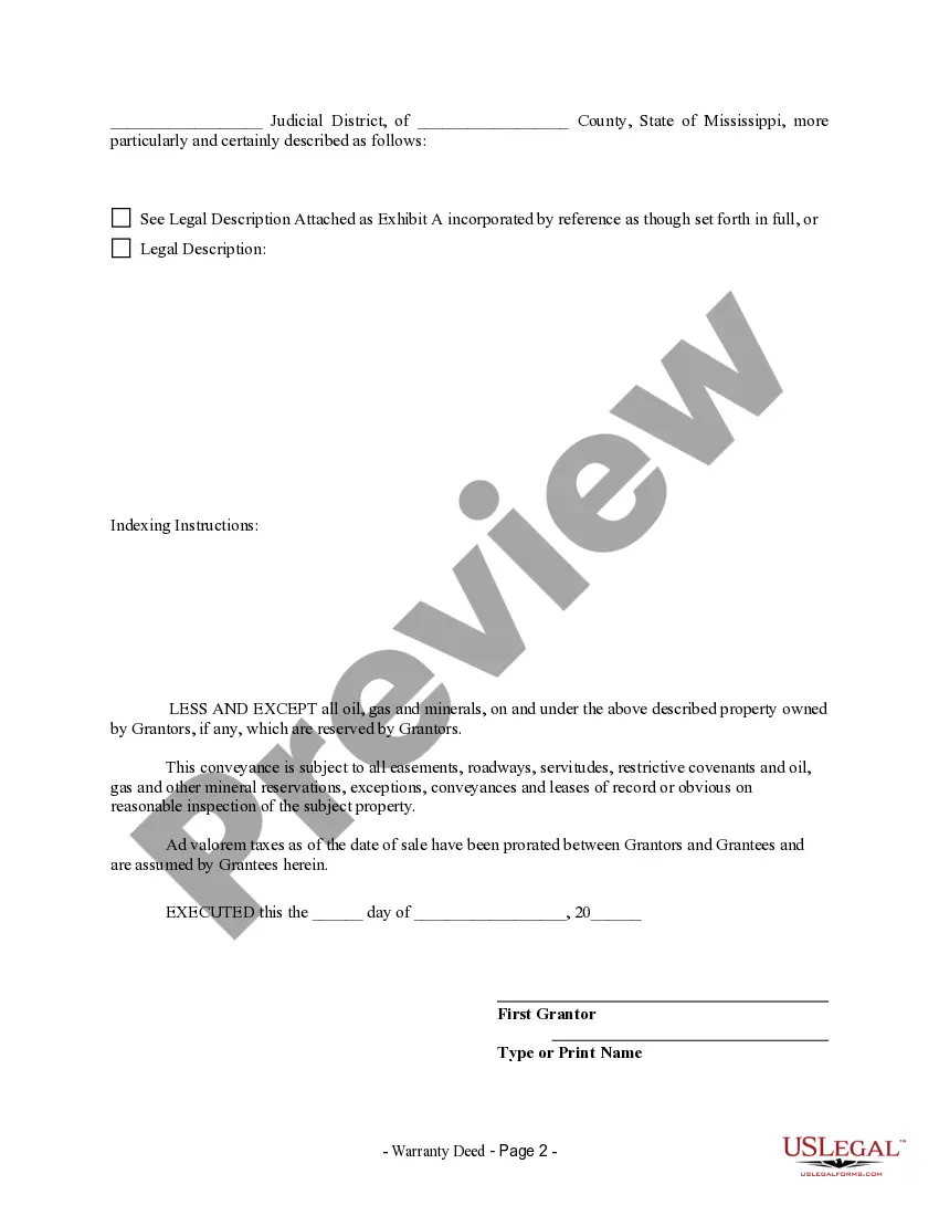 Preview Warranty Deed from two Individuals to Husband and Wife