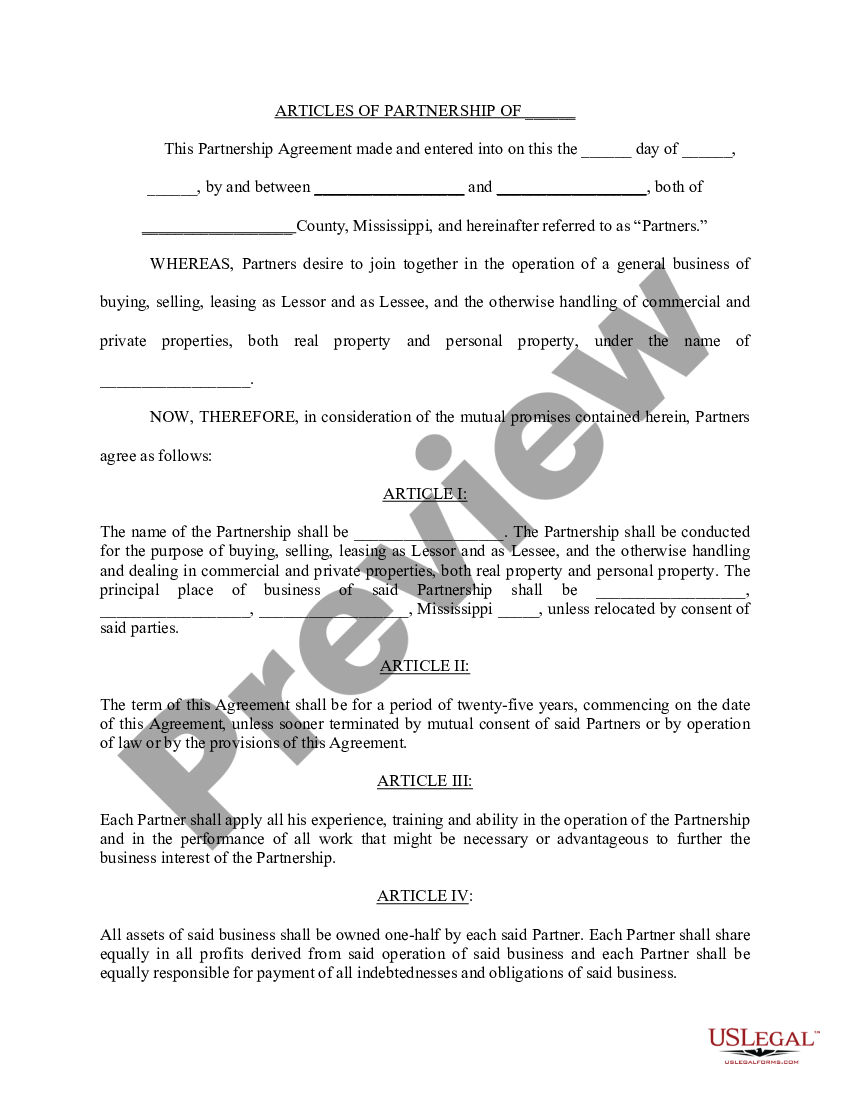 Sec Amended Articles Of Partnership Form | US Legal Forms