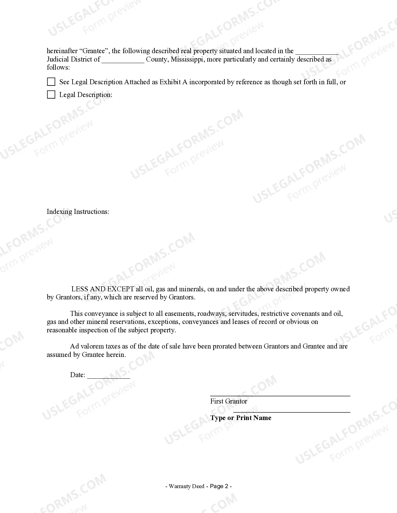 Preview Warranty Deed from two Individuals to Corporation