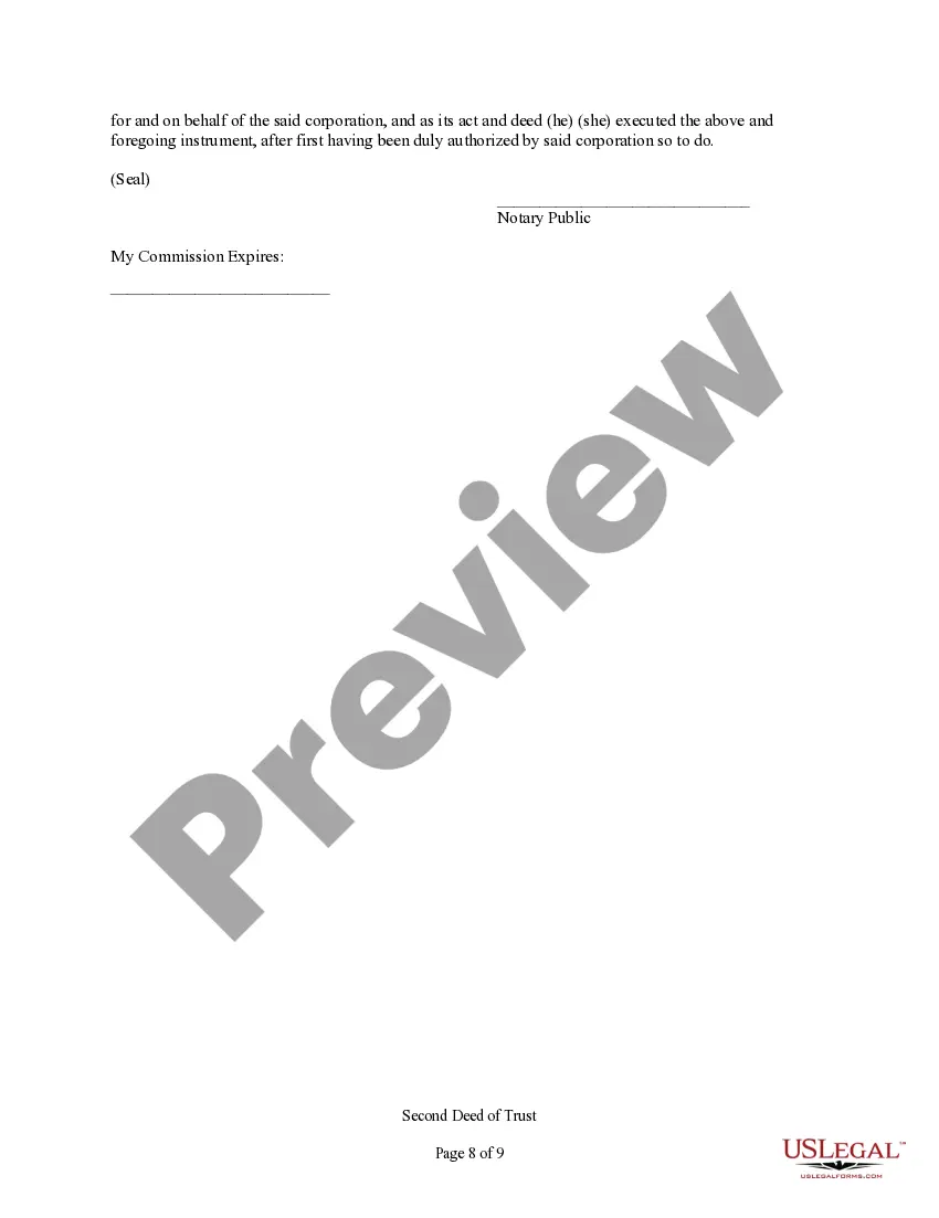 Get Second Deed of Trust Preview Second Deed of Trust