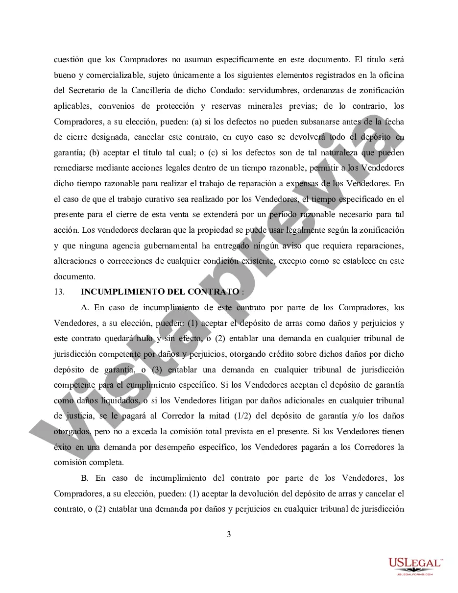 Preview Contrato de Compraventa de Bienes Inmuebles