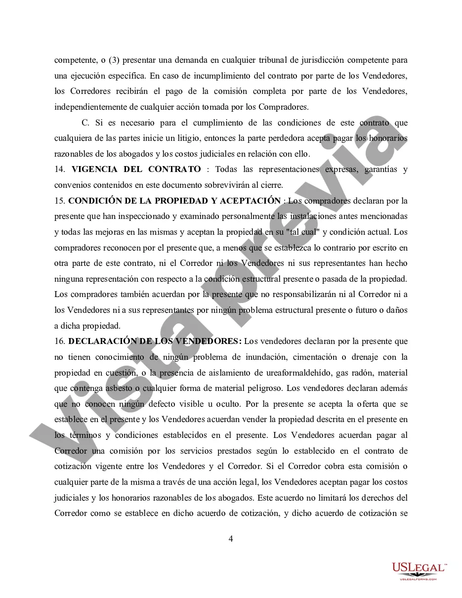 Preview Contrato de Compraventa de Bienes Inmuebles