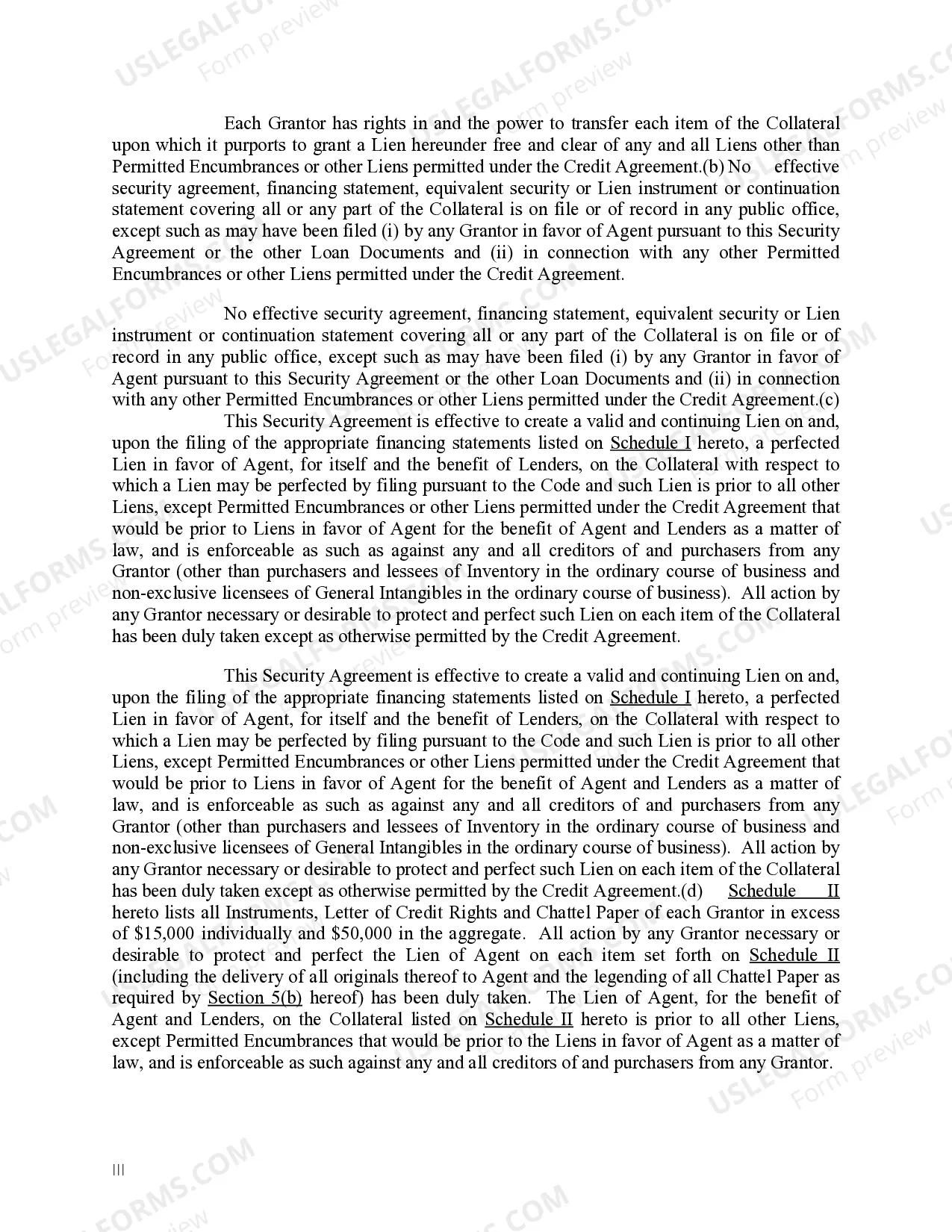 Preview Amended and Restated Security Agreement