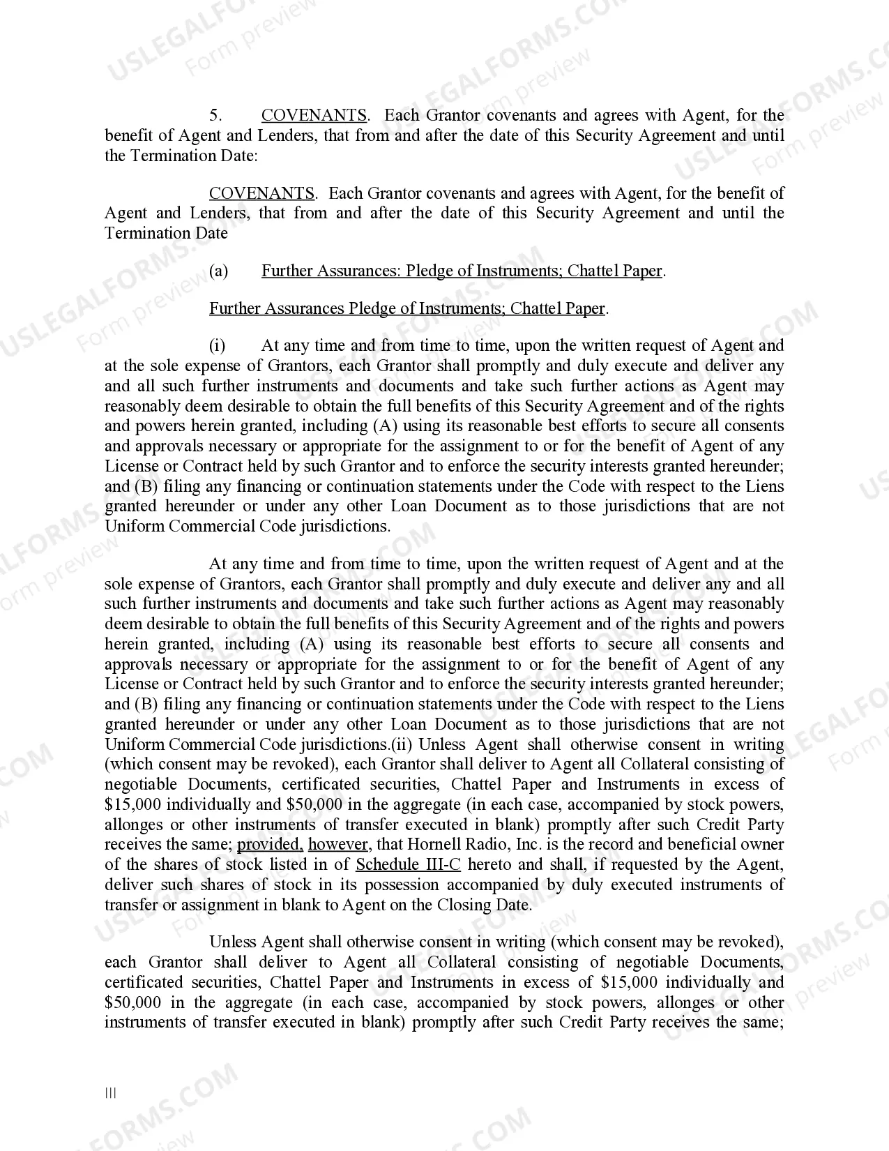 Preview Amended and Restated Security Agreement