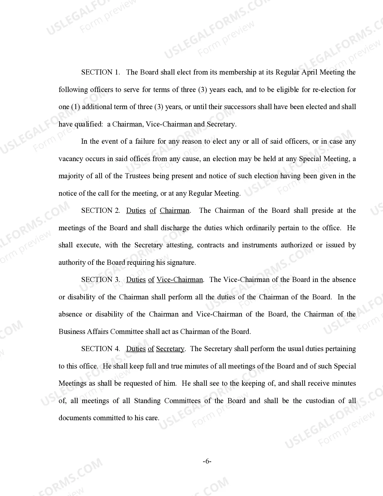 Preview Bylaws For Christian College