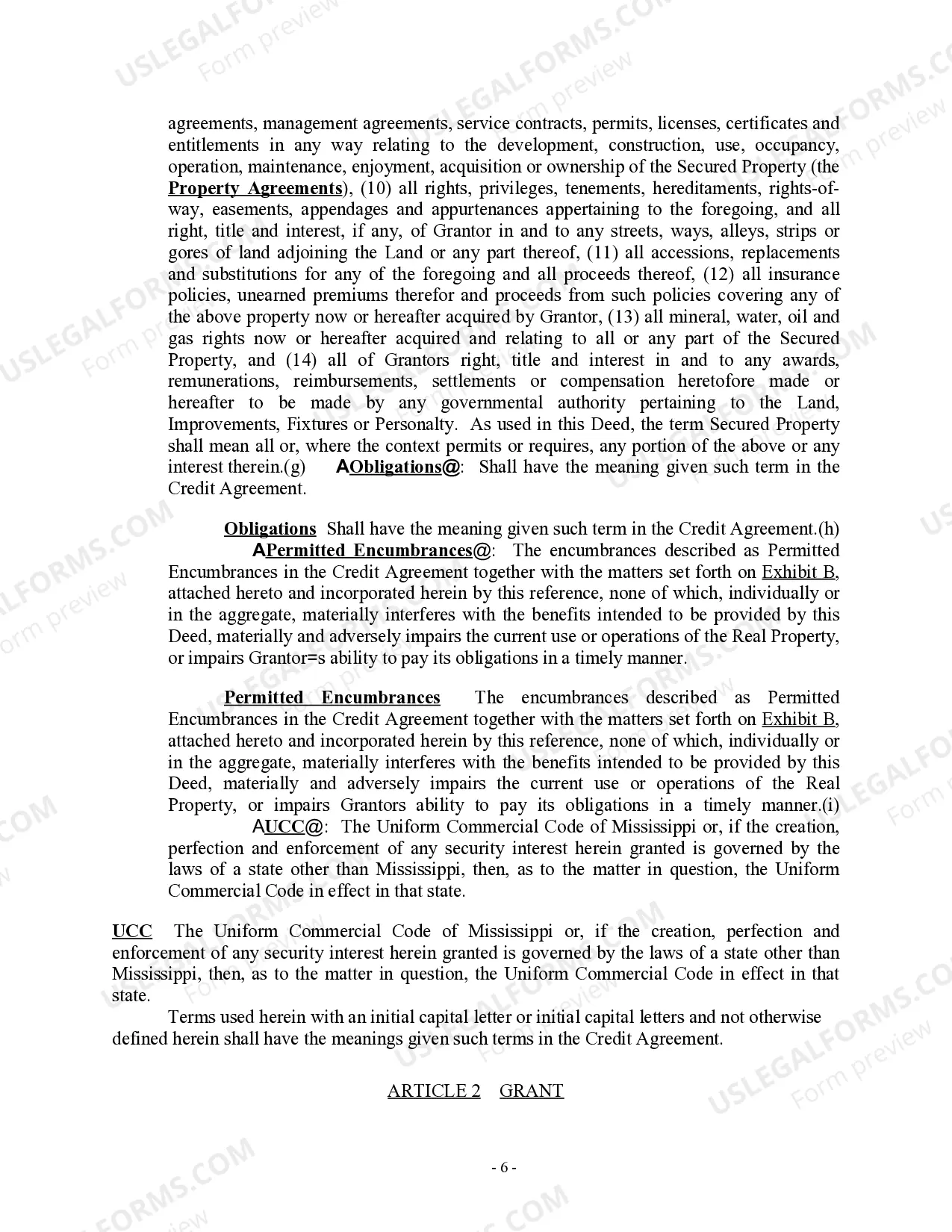 Preview Sample Deed of Trust, Assignment of Leases, Security Agreement and Fixture Filing