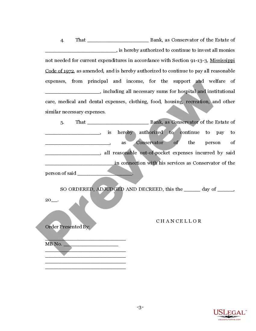 Preview Sample Order Approving Annual Accounting