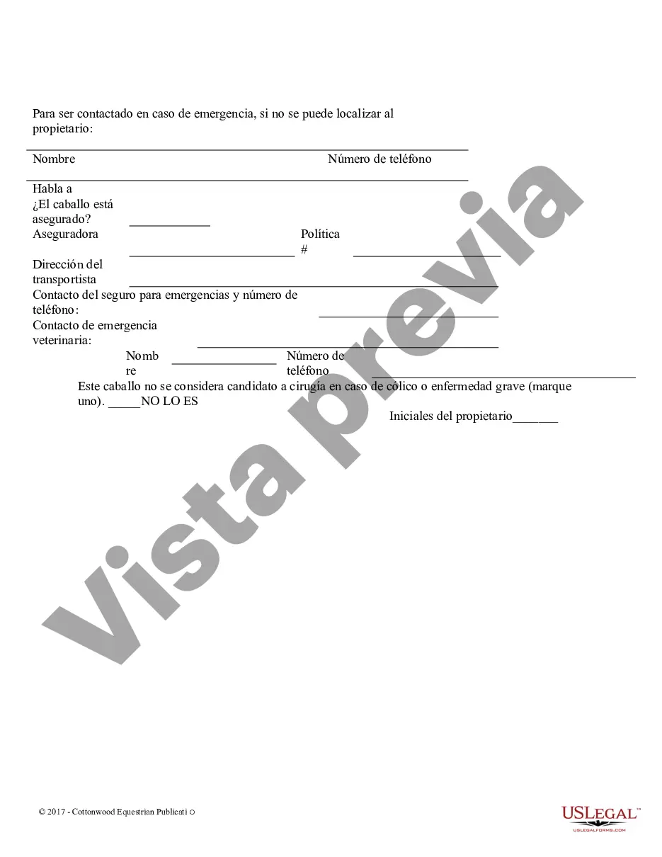Get Hoja de información de la yegua - Formas equinas del caballo Preview Hoja de información de la yegua - Formas equinas del caballo