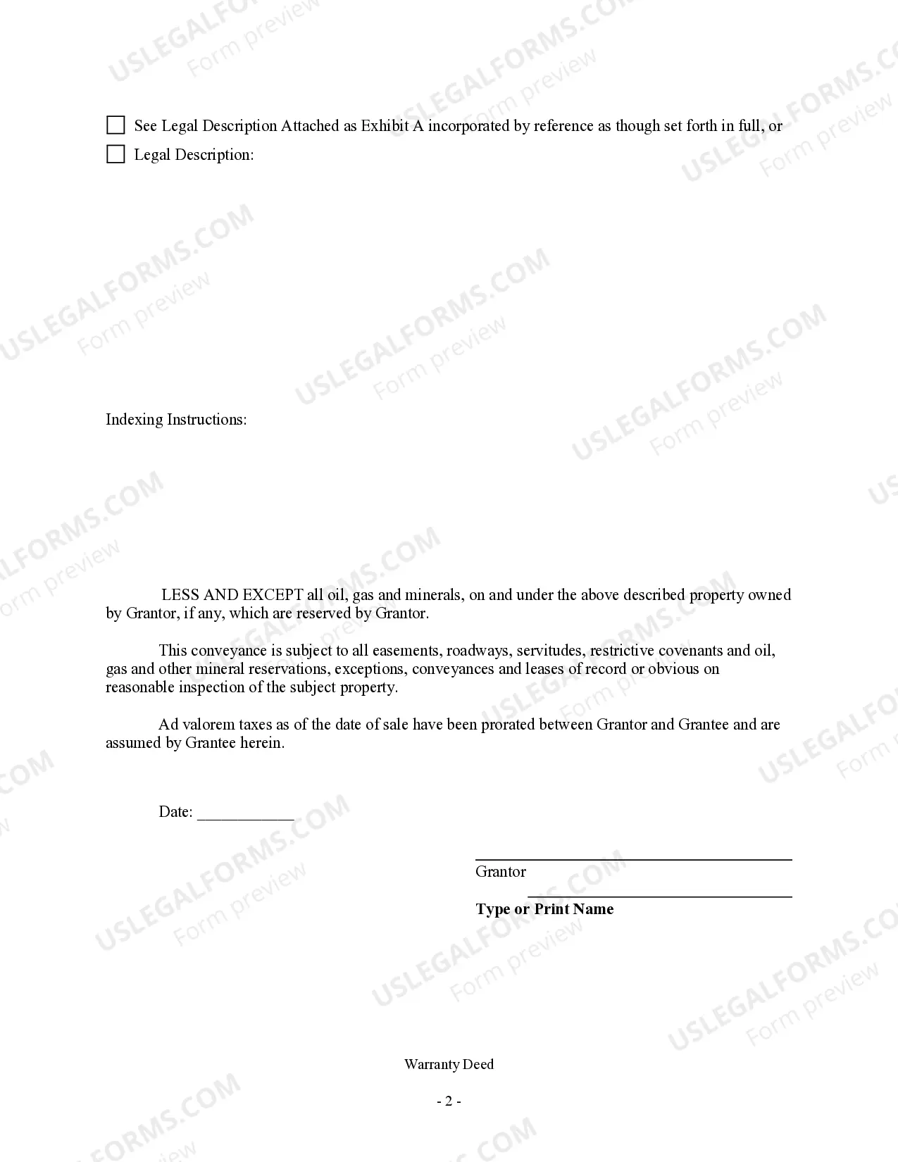 Preview Warranty Deed from Individual to LLC