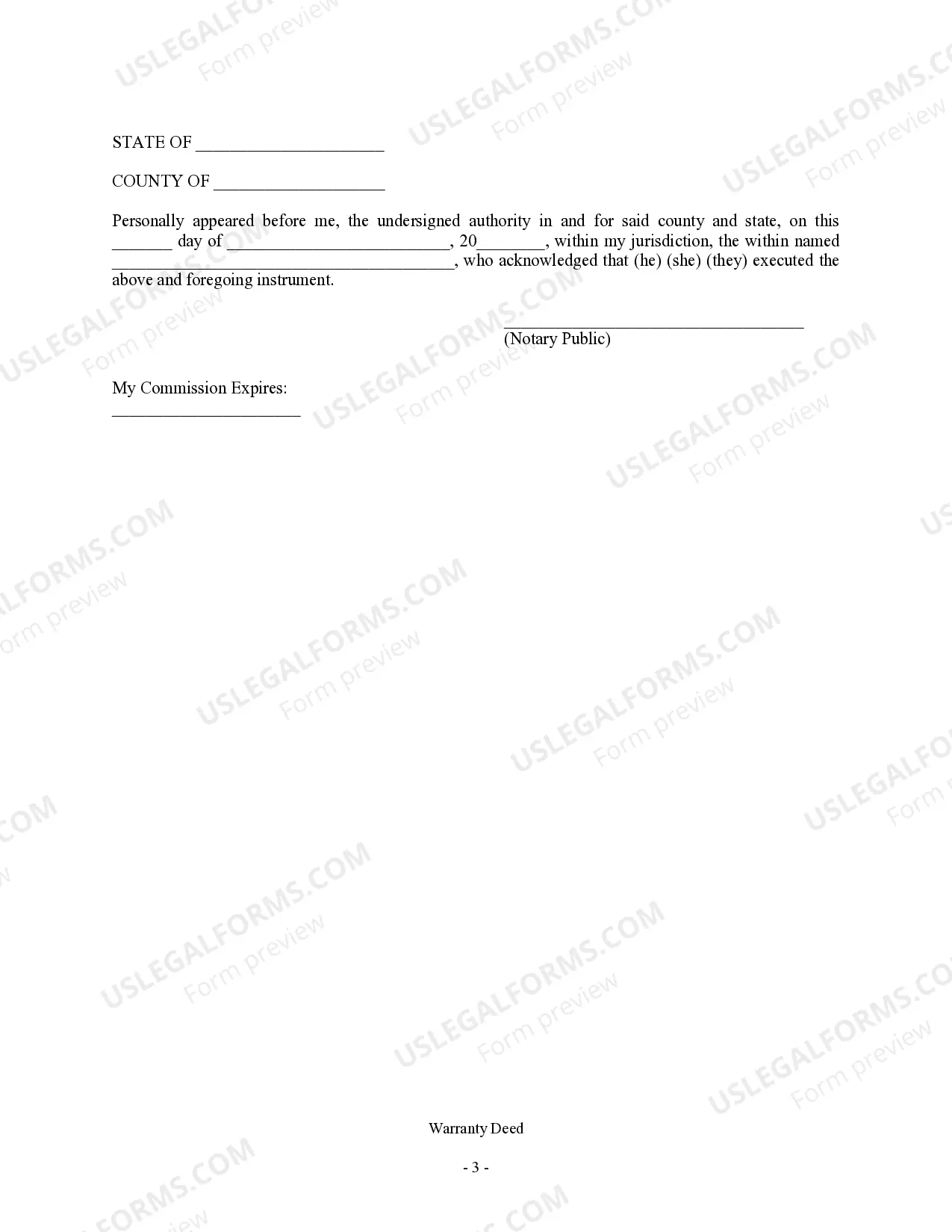 Preview Warranty Deed from Individual to LLC