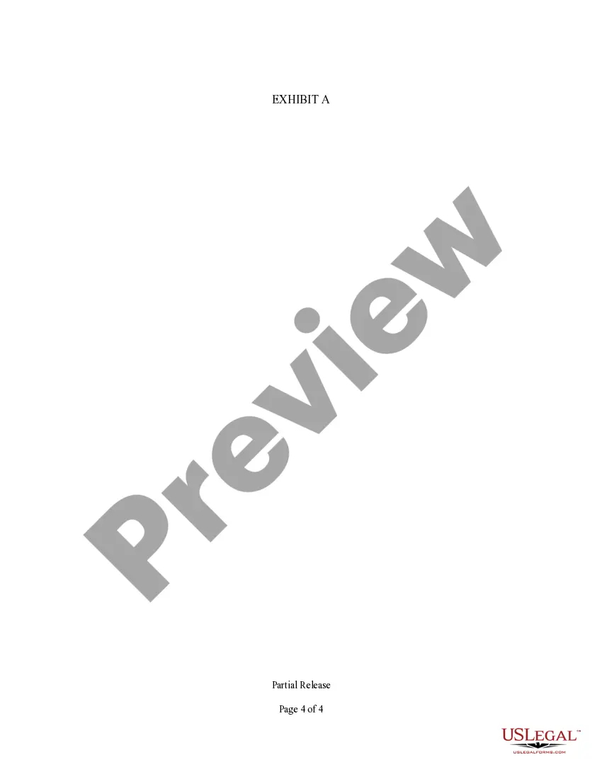 Preview Partial Release from Deed of Trust