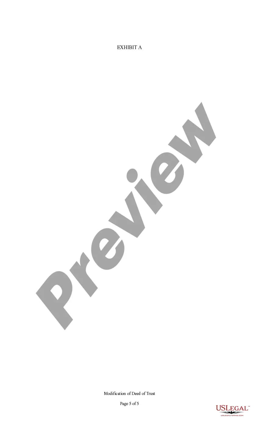 Get Sample Change or Modification of Deed of Trust Preview Sample Change or Modification of Deed of Trust