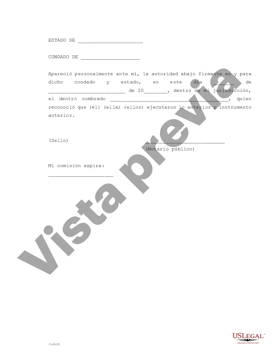 Preview Declaración Jurada de Suscripción de Testigos a un Testamento