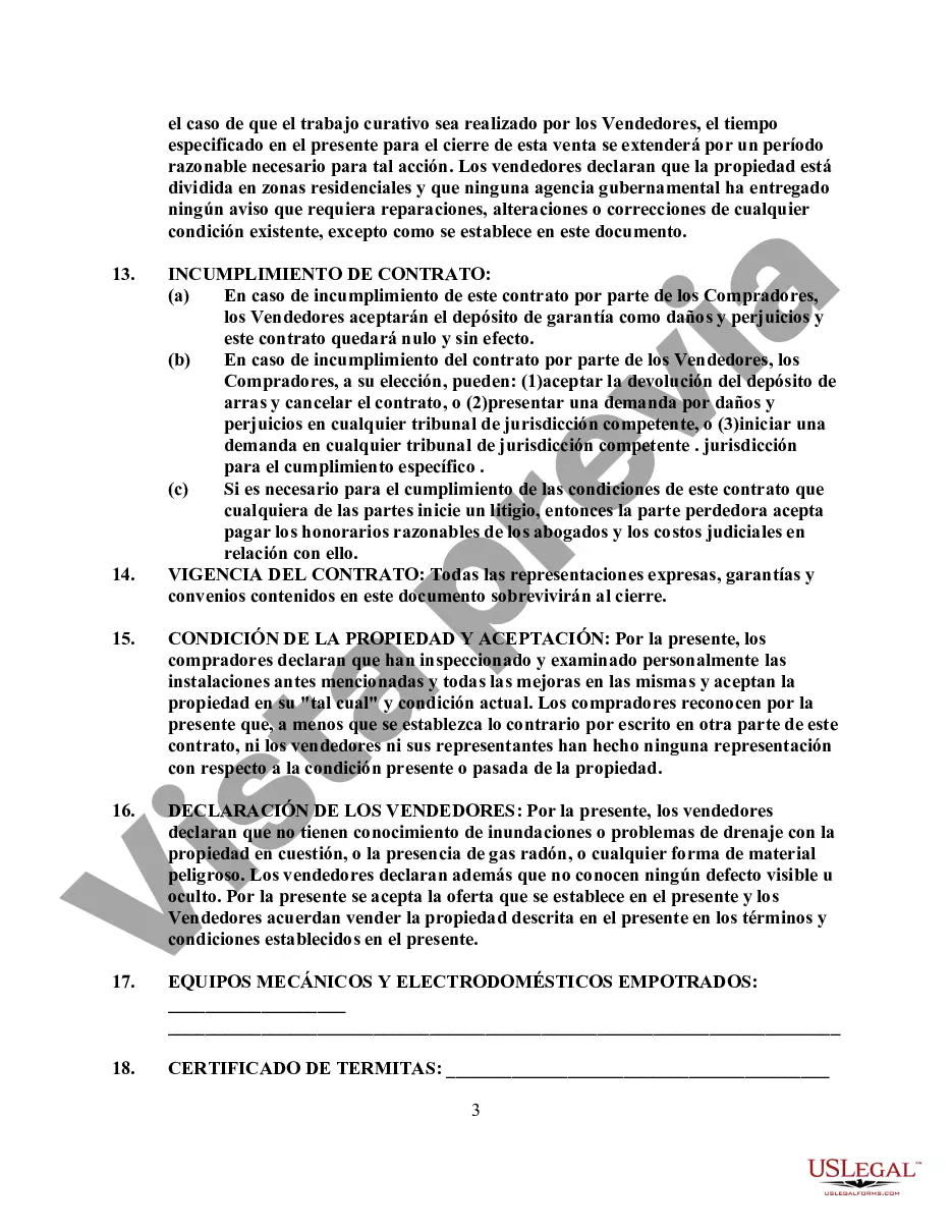 Preview Contrato de Compraventa de Terrenos