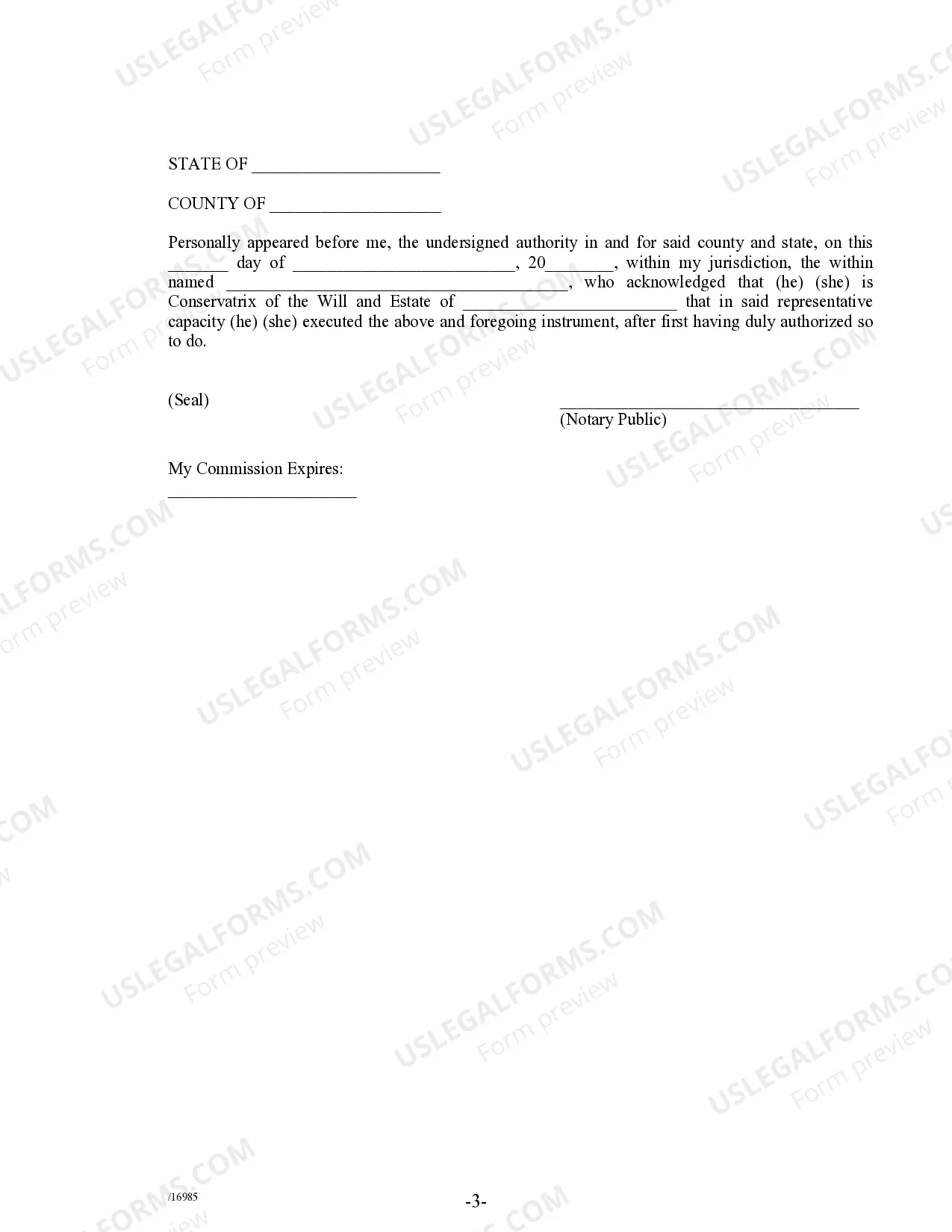 Preview Inventory of Estate for Filing