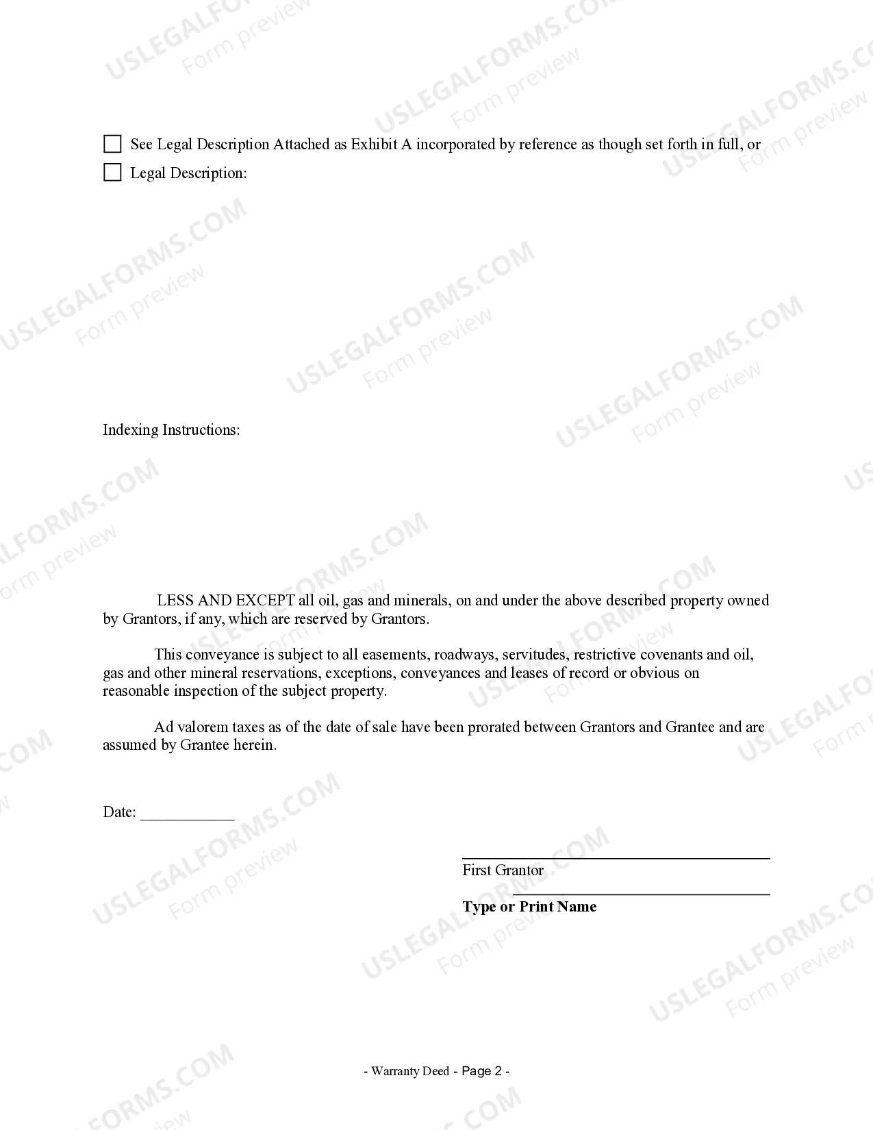 Preview Warranty Deed from Husband and Wife to Corporation