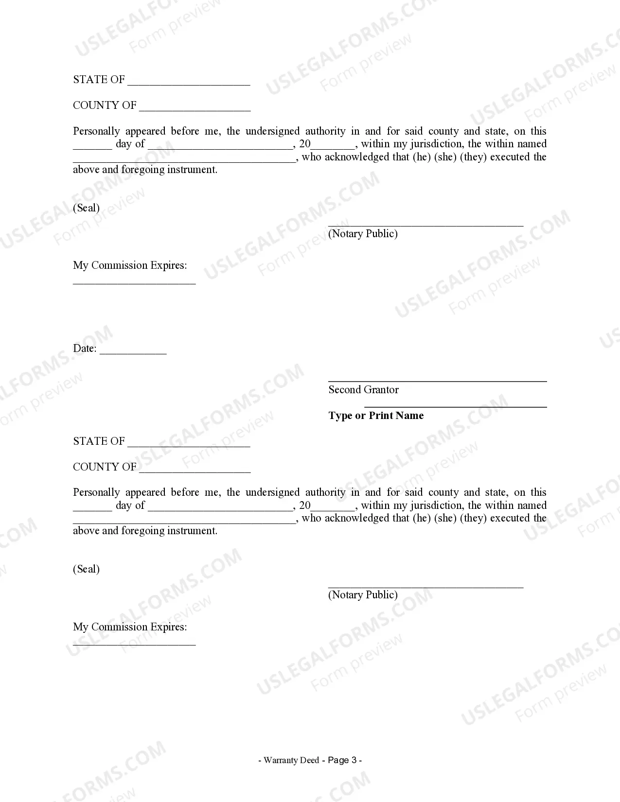 Preview Warranty Deed from Husband and Wife to Corporation