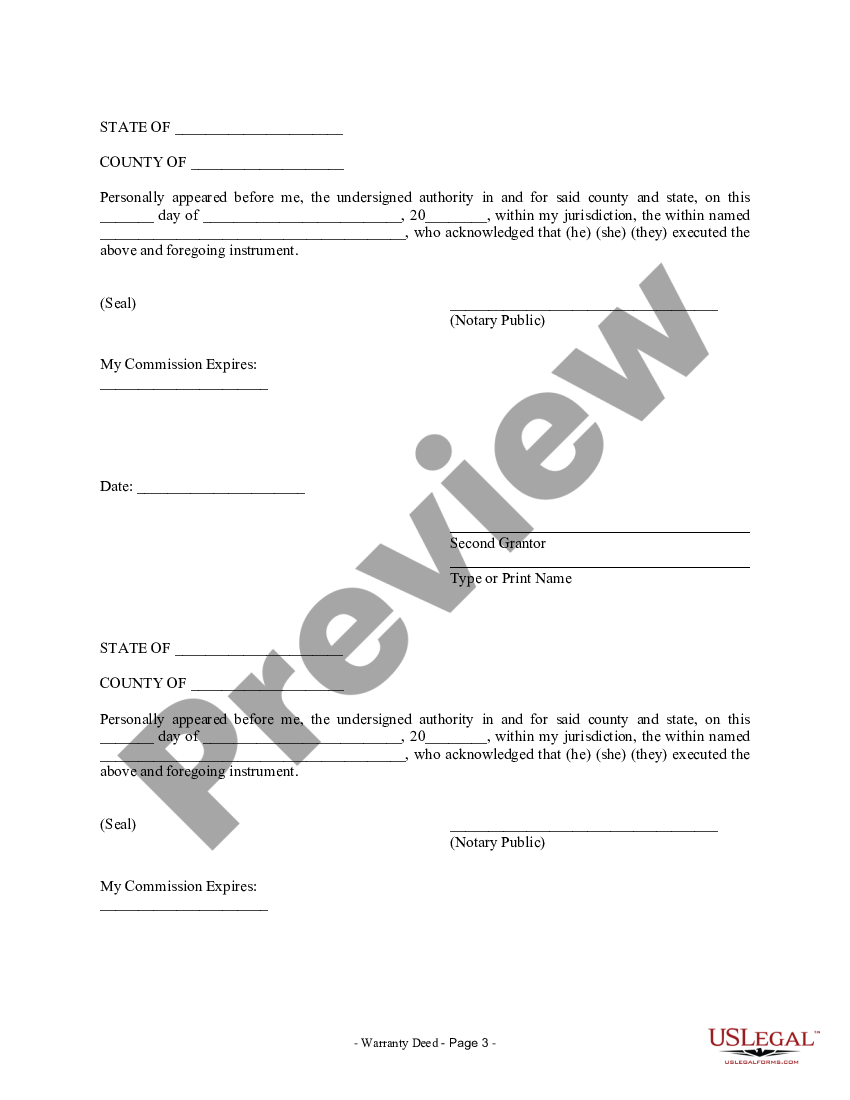 Mississippi Warranty Deed from Husband and Wife to LLC | US Legal Forms