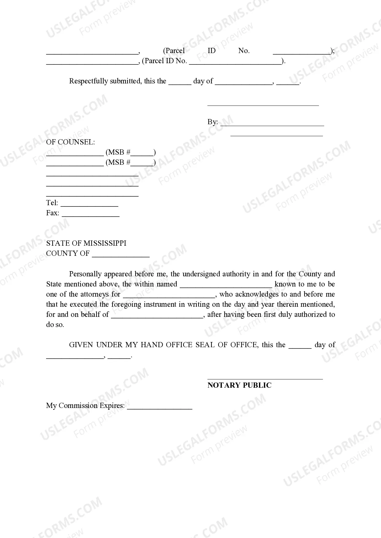 Preview Notice of Judgment Against