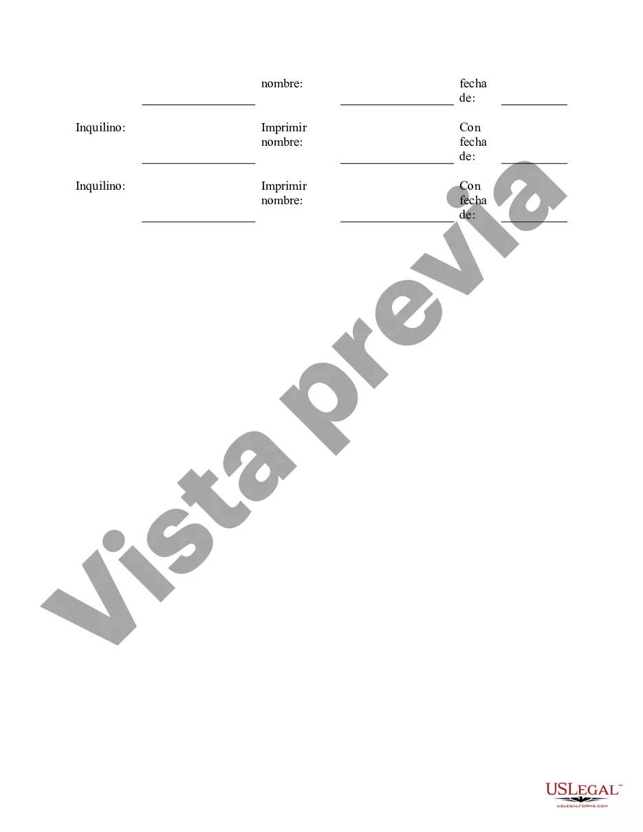 Preview Terminación por escrito acordada del contrato de arrendamiento por parte del arrendador y el arrendatario