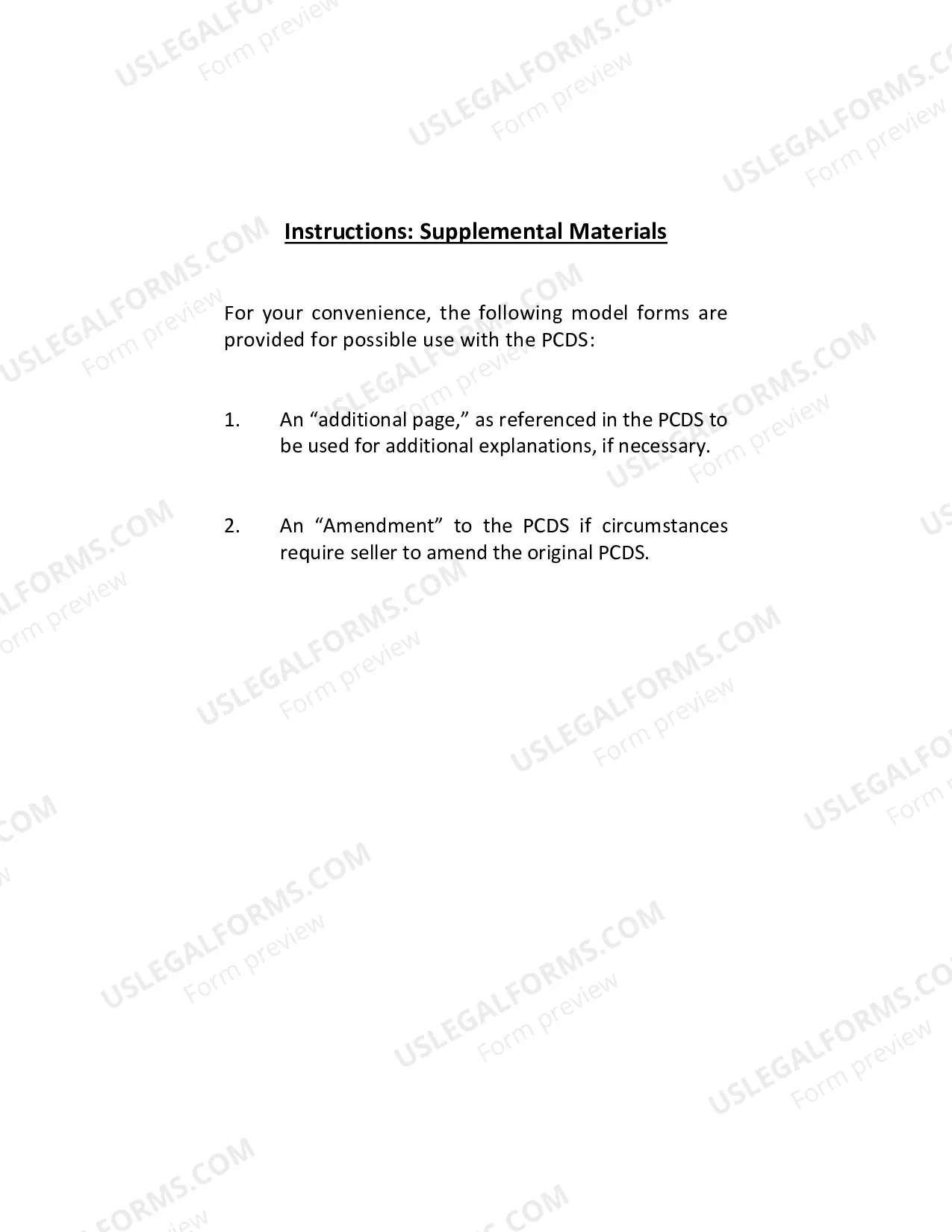 Preview Residential Real Estate Sales Disclosure Statement