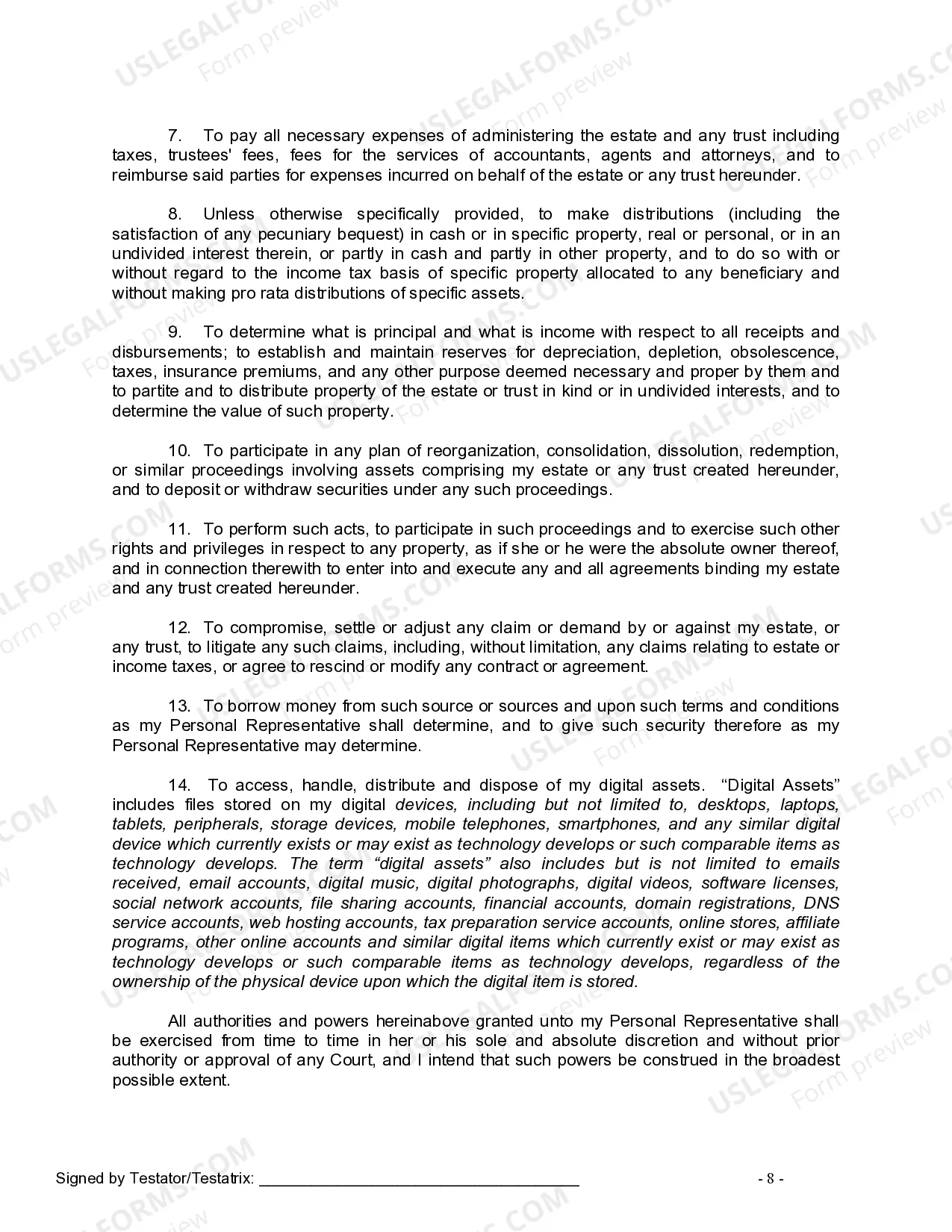 Preview Mutual Wills containing Last Will and Testaments for Man and Woman living together not Married with No Children