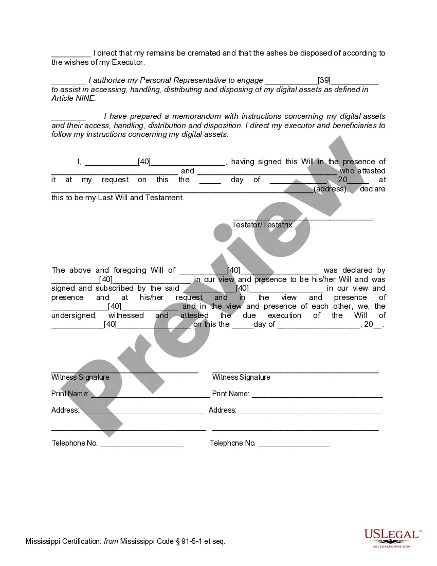 Preview Mutual Wills Package of Last Wills and Testaments for Man and Woman living together not Married with Adult Children