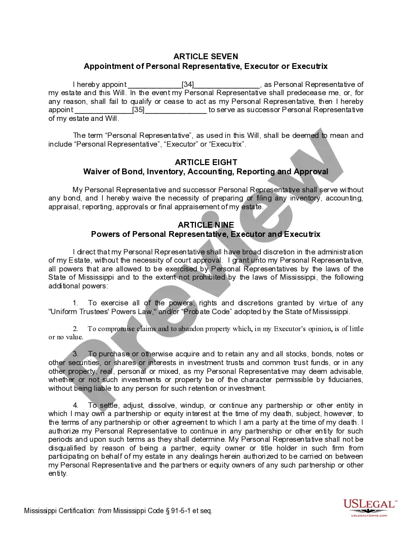 Preview Mutual Wills Package of Last Wills and Testaments for Man and Woman living together not Married with Adult Children