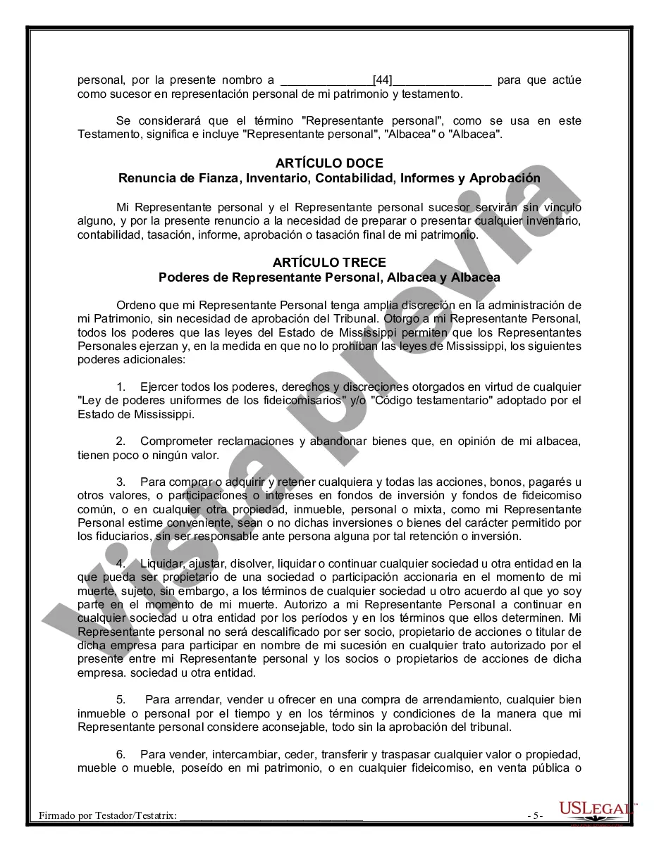 Preview Testamentos Mutuos o Últimas Voluntades y Testamentos para Personas Solteras que conviven con Hijos Menores