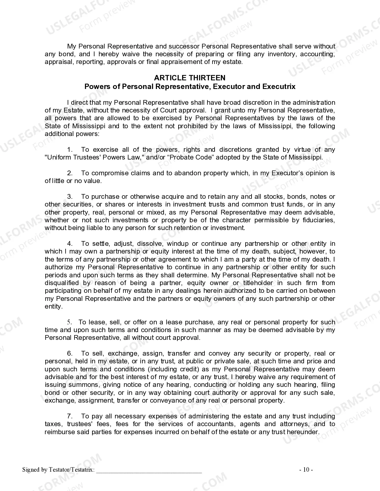 Preview Mutual Wills or Last Will and Testaments for Man and Woman living together, not Married with Minor Children