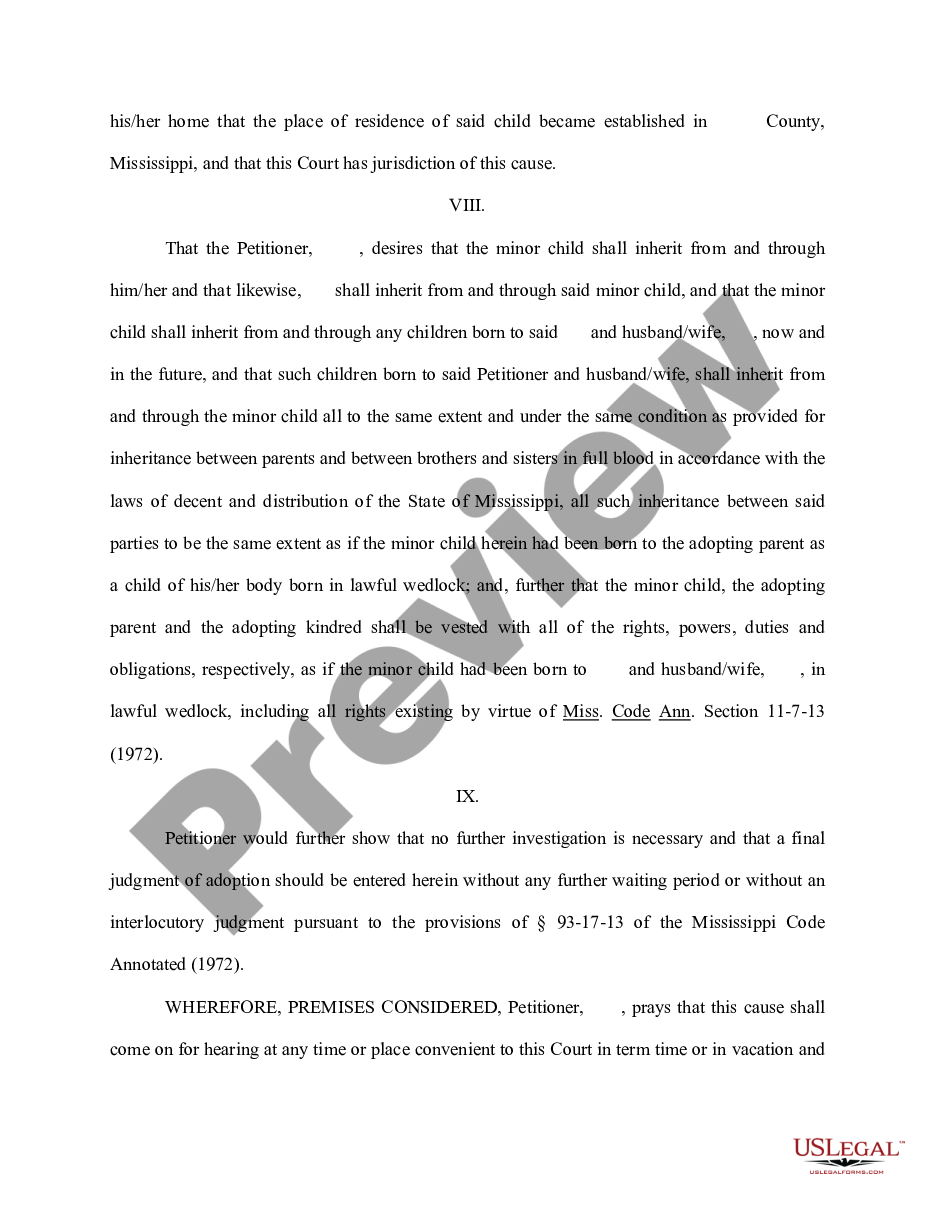page 2 Petition for Adoption preview