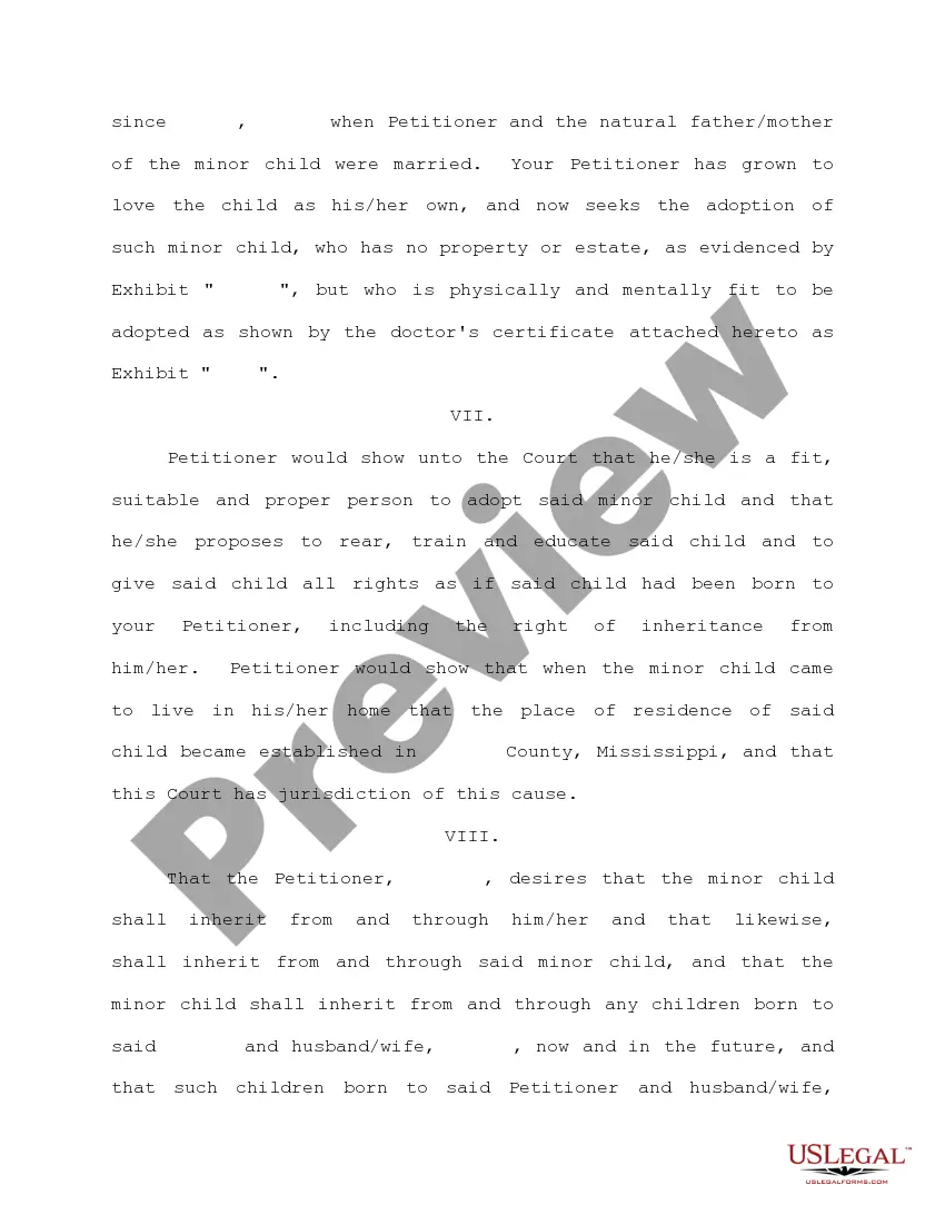 Preview Petition for Adoption