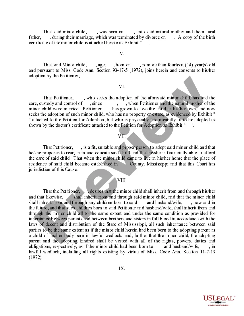 Preview Judgment of Adoption